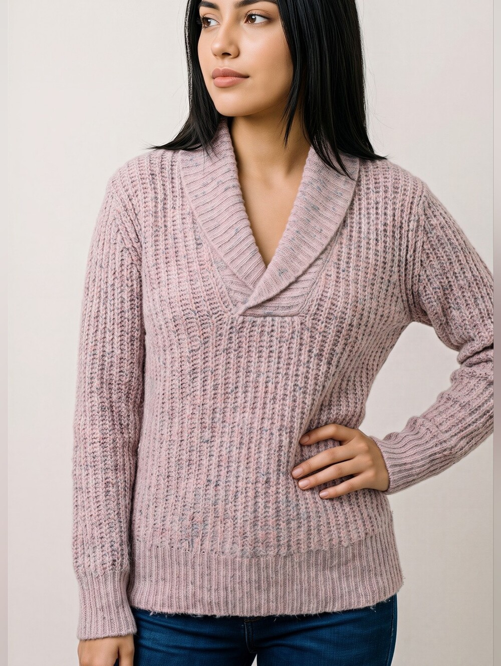 Mabelinda Soft Knit Cowl Neck Sweater